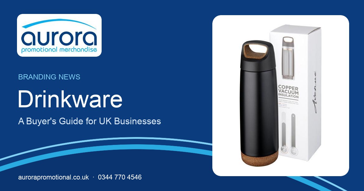 Drinkware - branded promotional merchandise for UK businesses