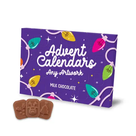 Advent Calendars - Mini Advent Calendar - Milk Chocolate³ - branded promotional product