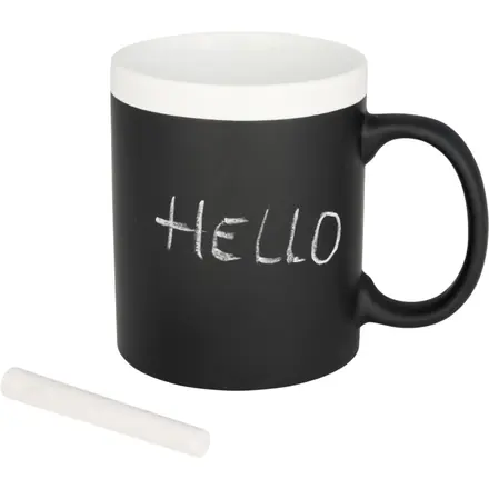Chalk-write 330 ml ceramic mug - PF Concept promotional product, branded with your logo