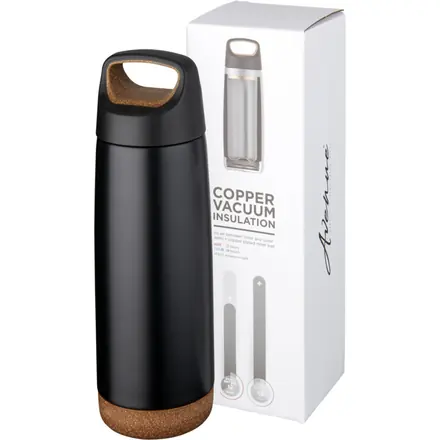 Valhalla 600 ml copper vacuum insulated water bottle - branded promotional product