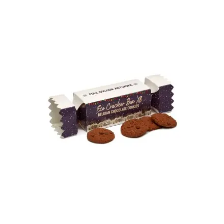 Winter Collection `25 - Eco Cracker Box XL - Belgian Chocolate Cookies - branded promotional product