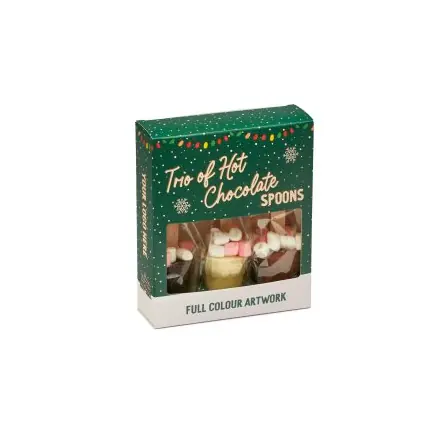 Winter Collection - Trio of Hot Chocolate Spoon - White, Milk & Dark - branded promotional product