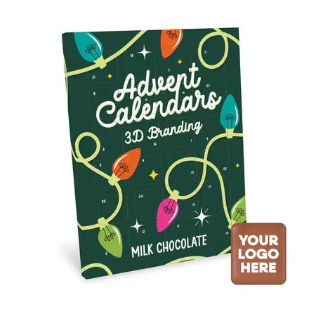 Advent Calendars - Maxi Advent Calendar - Milk Chocolate³ - - 3D Branding - branded promotional product