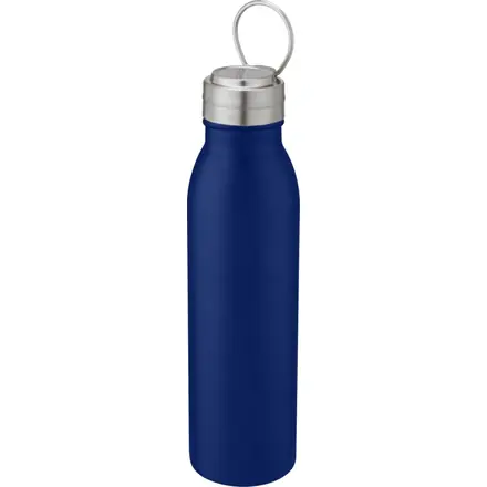 Harper 700 ml stainless steel water bottle with metal loop - PF Concept promotional product, branded with your logo