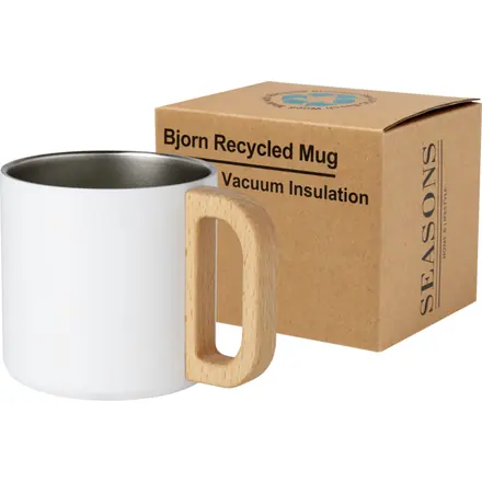 Bjorn 360 ml RCS certified recycled stainless steel mug with copper vacuum insulation - PF Concept promotional product, branded with your logo