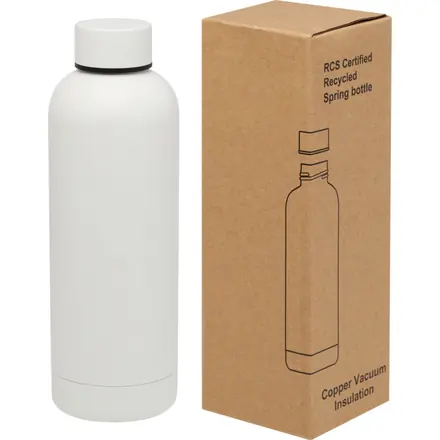 Spring 500 ml RCS certified recycled stainless steel copper vacuum insulated bottle - PF Concept promotional product, branded with your logo