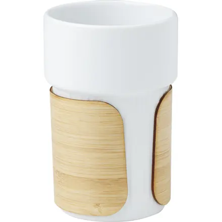 Fika 340 ml tumbler with bamboo sleeve - PF Concept promotional product, branded with your logo