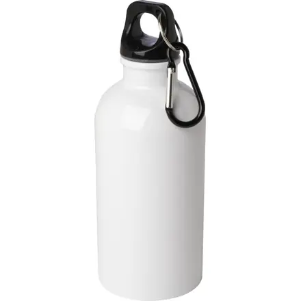 Oregon 400 ml RCS certified single wall stainless steel water bottle with carabiner - PF Concept promotional product, branded with your logo
