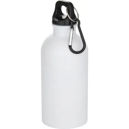 Oregon 400 ml sublimation RCS recycled single wall stainless steel water bottle with carabiner - PF Concept promotional product, branded with your logo
