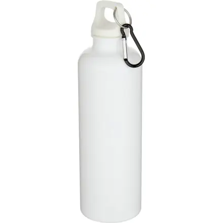 Oregon 750 ml solid colour RCS recycled plastic water bottle with carabiner - PF Concept promotional product, branded with your logo
