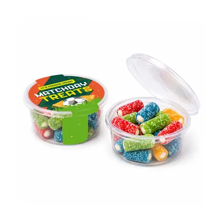 Matchday Treats - Eco Midi Pot - Fizzy Bites - branded promotional product