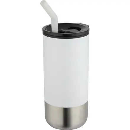 Grayson 480 ml RCS recycled insulated tumbler with straw - PF Concept promotional product, branded with your logo