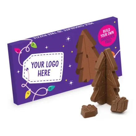 Winter Collection - Eco Tree Box - 3D Chocolate Tree - branded promotional product
