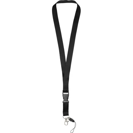 Sagan phone holder lanyard with detachable buckle - PF Concept promotional product, branded with your logo