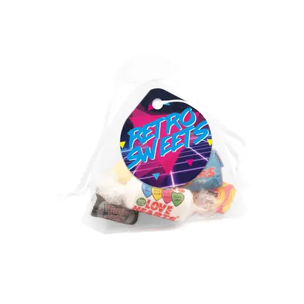 Organza Bag - Retro Sweets - branded promotional product