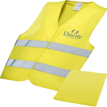 RFX™ Watch-out XL safety vest in pouch for professional use - PF Concept promotional product, branded with your logo