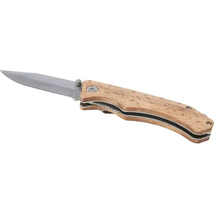 Dave pocket knife with belt clip - PF Concept promotional product, branded with your logo