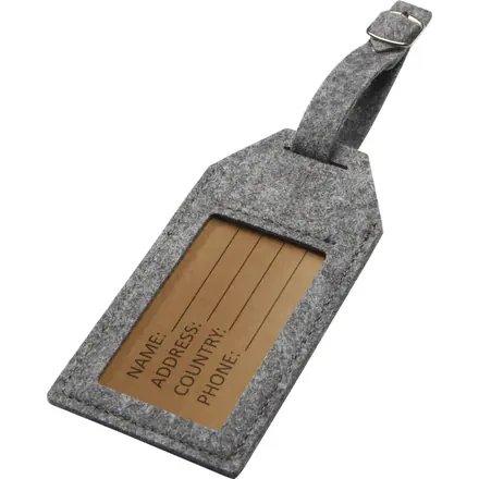 Tie luggage tag - PF Concept promotional product, branded with your logo