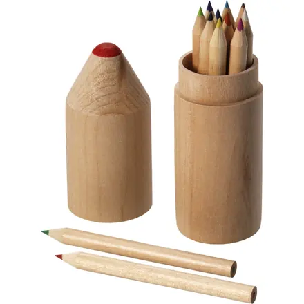 Bossy 12-piece coloured pencil set - PF Concept promotional product, branded with your logo