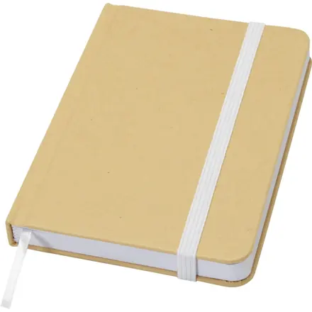 Reed A6 recycled hard cover notebook with plain pages - PF Concept promotional product, branded with your logo