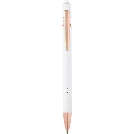 Nanna ballpoint pen with rose gold finish (black ink) - PF Concept promotional product, branded with your logo