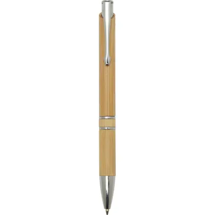 Wicker bamboo ballpoint pen (black ink) - PF Concept promotional product, branded with your logo