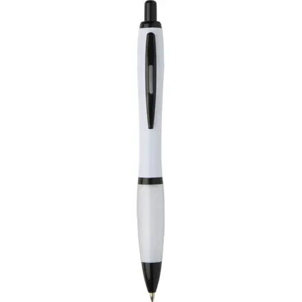 Nash recycled plastic ballpoint pen with black trims (black ink) - PF Concept promotional product, branded with your logo