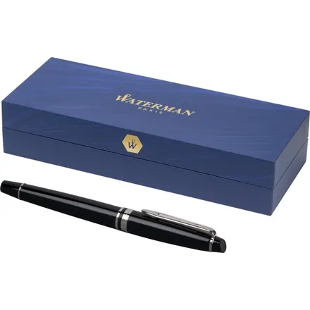 Waterman Expert rollerball pen (black ink) - PF Concept promotional product, branded with your logo
