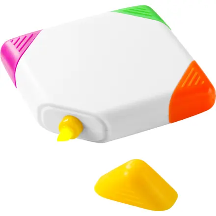 Trafalgar square-shaped 4-colour highlighter - branded promotional product