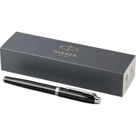 Parker IM rollerball pen (black ink) - PF Concept promotional product, branded with your logo