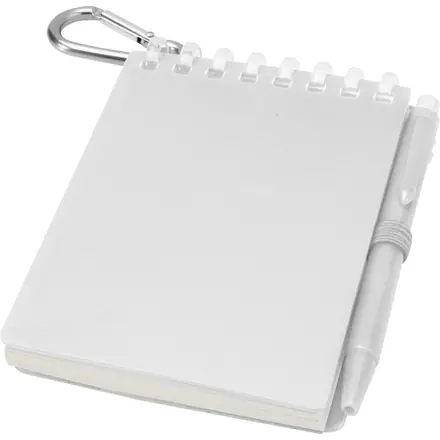 Lig Mini recycled outdoor soft cover notebook and ballpoint pen set (black ink) - PF Concept promotional product, branded with your logo