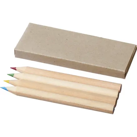 Tullik 4-piece coloured pencil set - PF Concept promotional product, branded with your logo
