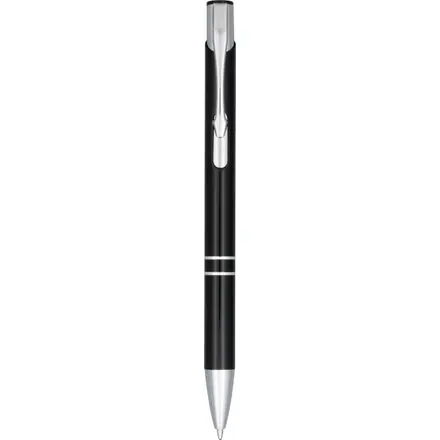 Moneta anodized aluminium click ballpoint pen (blue ink) - PF Concept promotional product, branded with your logo