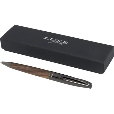 Loure wood barrel ballpoint pen (black ink) - PF Concept promotional product, branded with your logo