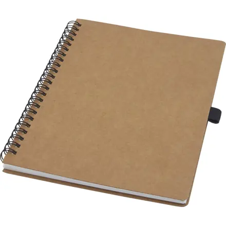 Cobble A5 wire-o recycled cardboard notebook with stone paper - PF Concept promotional product, branded with your logo