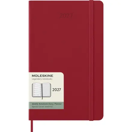 Moleskine hard cover 12 month weekly L planner - PF Concept promotional product, branded with your logo