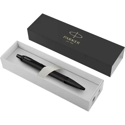 Parker IM achromatic ballpoint pen (blue ink) - PF Concept promotional product, branded with your logo