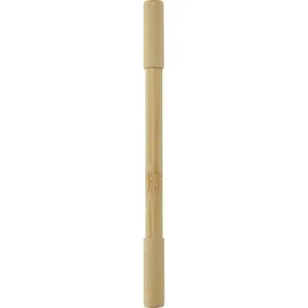 Samambu bamboo duo pen (black ink) - PF Concept promotional product, branded with your logo