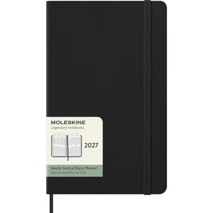 Moleskine hard cover 12 month L weekly planner vertical - PF Concept promotional product, branded with your logo