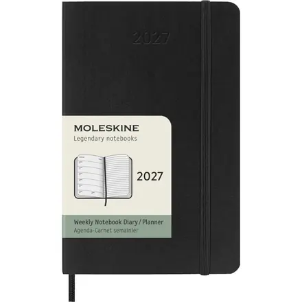 Moleskine soft cover 12 month weekly PK planner - PF Concept promotional product, branded with your logo