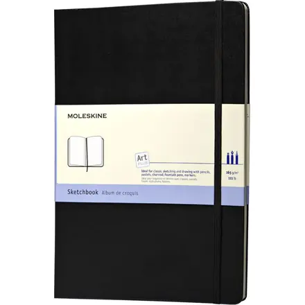 Moleskine A4 art sketchbook - PF Concept promotional product, branded with your logo
