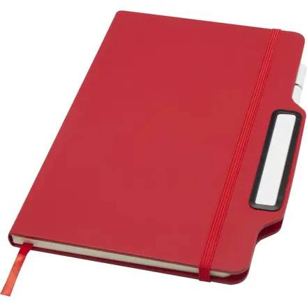 Nexus A5 hard cover notebook with pen and pencil combo (black ink) - PF Concept promotional product, branded with your logo