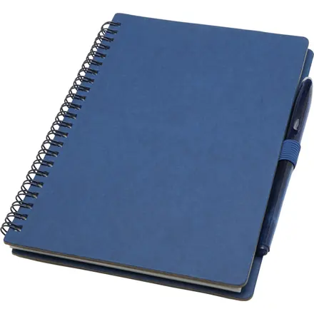 Slate A5 reusable hard cover notebook and pen set (black ink) - PF Concept promotional product, branded with your logo