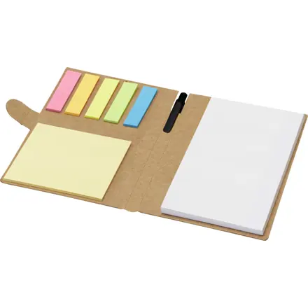 Swift sticky notes booklet with ballpoint pen (black ink) - PF Concept promotional product, branded with your logo