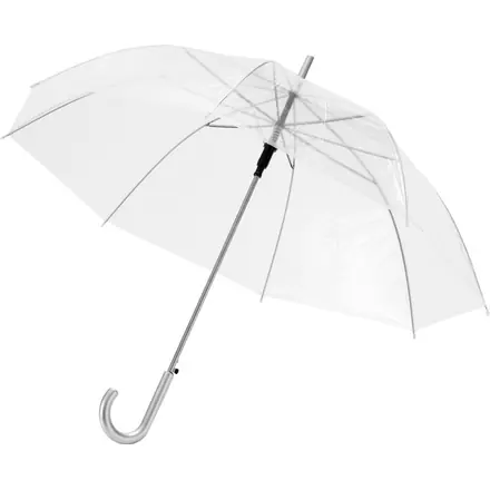 Kate 23" transparent auto open umbrella - PF Concept promotional product, branded with your logo