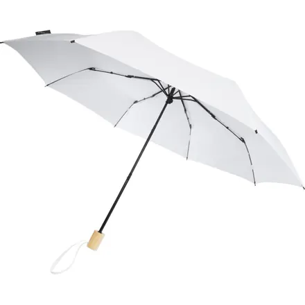 Birgit 21'' foldable windproof recycled PET umbrella - PF Concept promotional product, branded with your logo