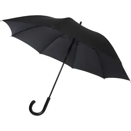 Fontana 23" auto open umbrella with carbon look and crooked handle - PF Concept promotional product, branded with your logo