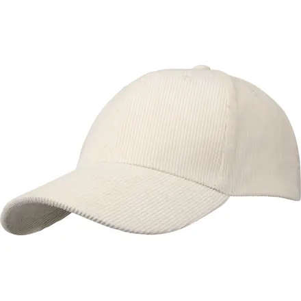 Hutton 6 panel 280 g/m² recycled corduroy cap - PF Concept promotional product, branded with your logo