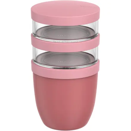 Portavivande composto da 3 pezzi da 500 ml + 2 da 200 ml Mepal Ellipse - PF Concept promotional product, branded with your logo
