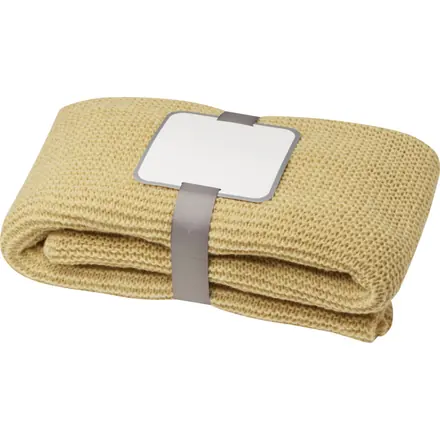 Suzy 150 x 120 cm GRS polyester knitted blanket - PF Concept promotional product, branded with your logo